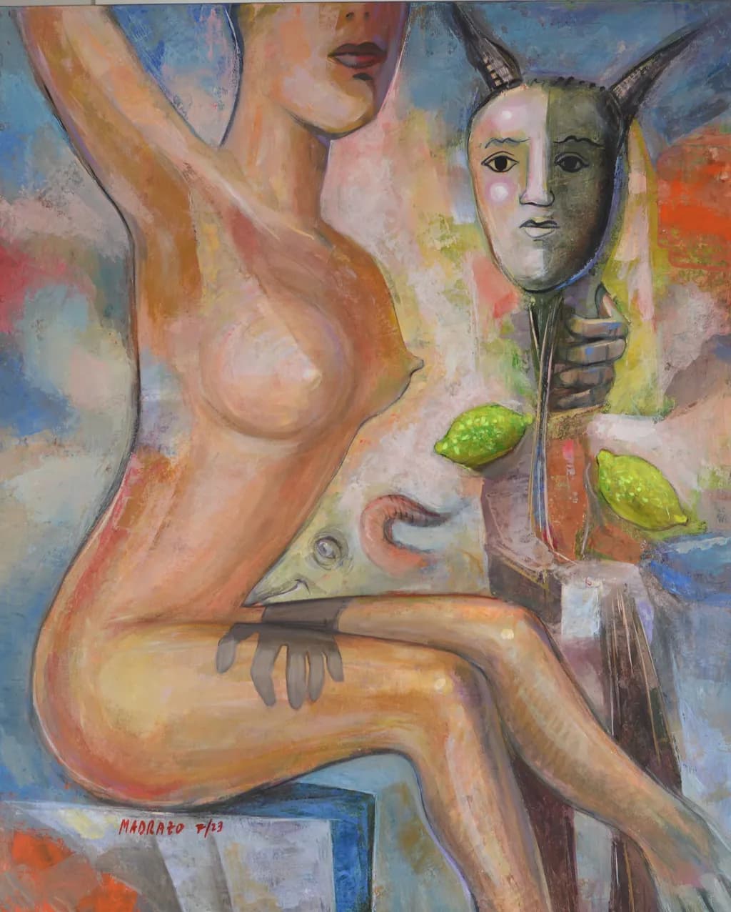Abstraction with Figurative Elements and Lemons