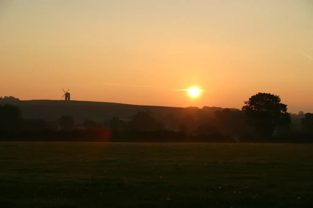 Sunrise over Chesterton Windmill