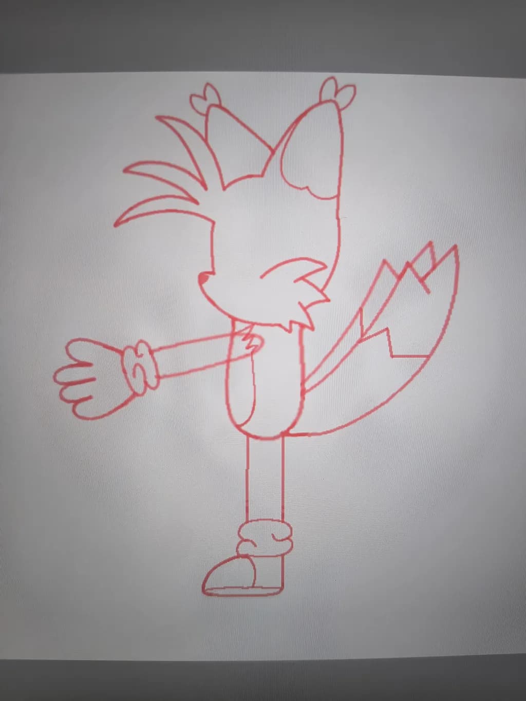 Fox Outline Sketch