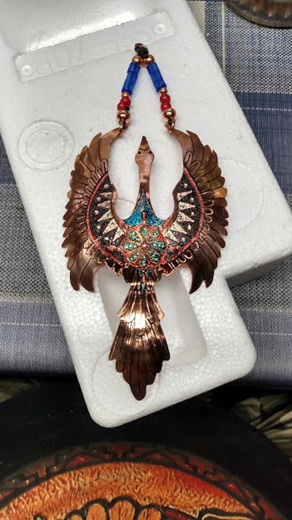 Copper Phoenix Pendant