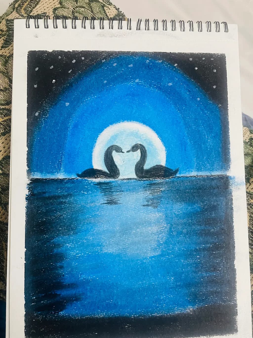 Moonlit Swans