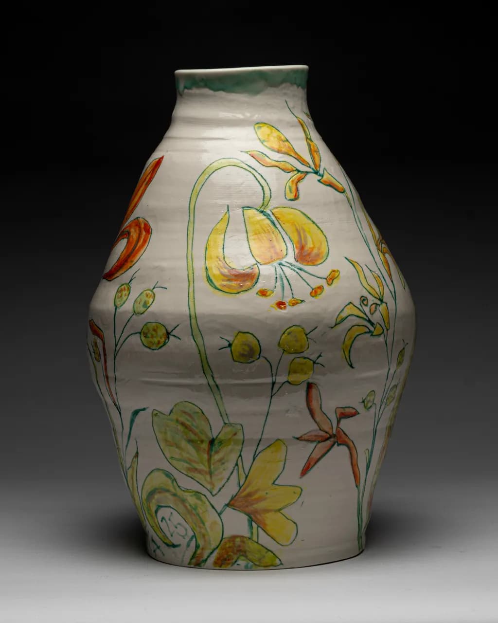Large Floral Vessel