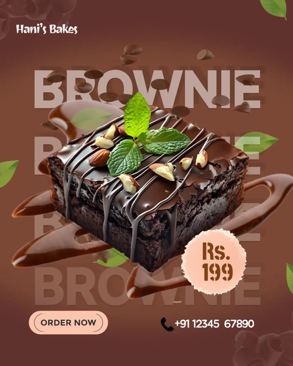 Chocolate Almond Brownie