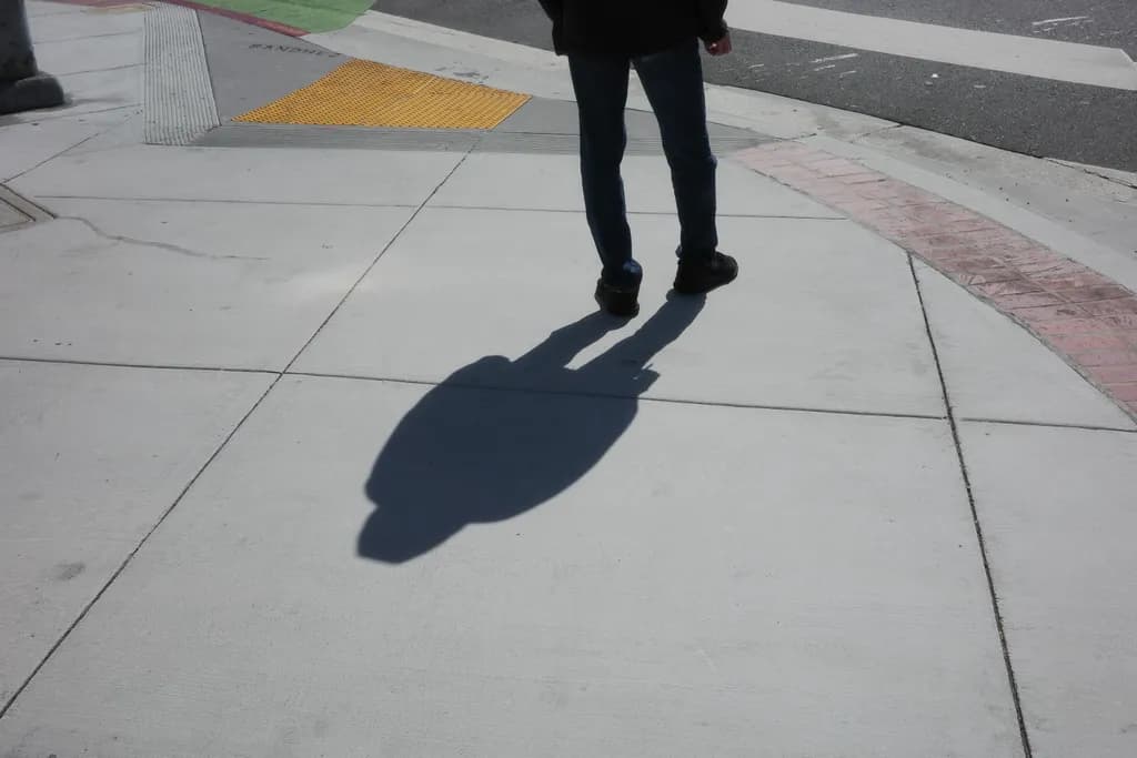 Silhouette with cigarette
