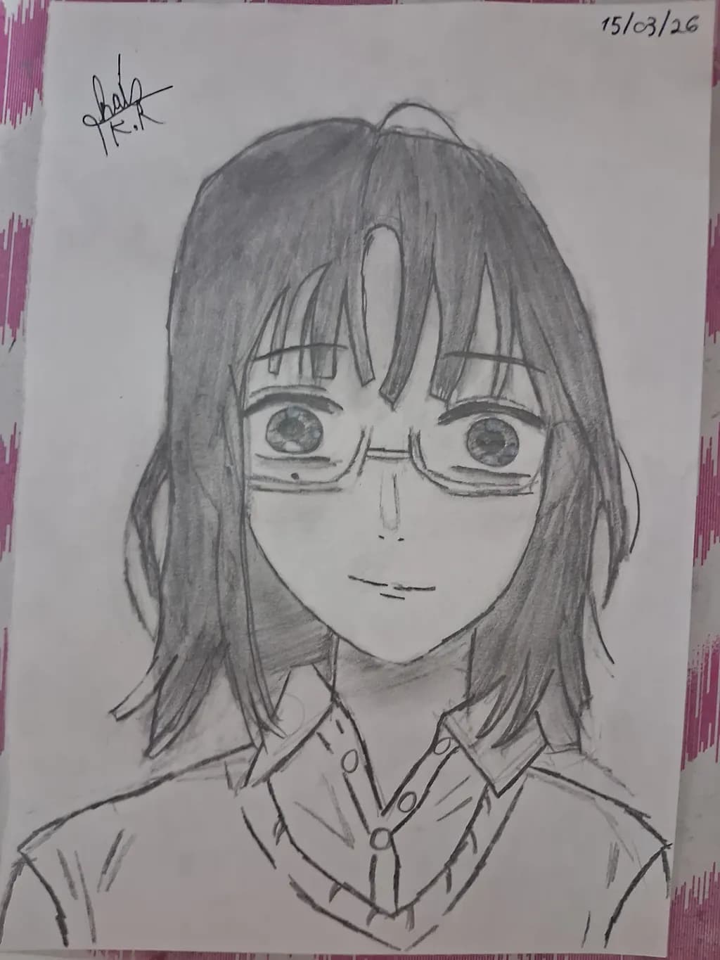 Glasses Portrait Sketch
