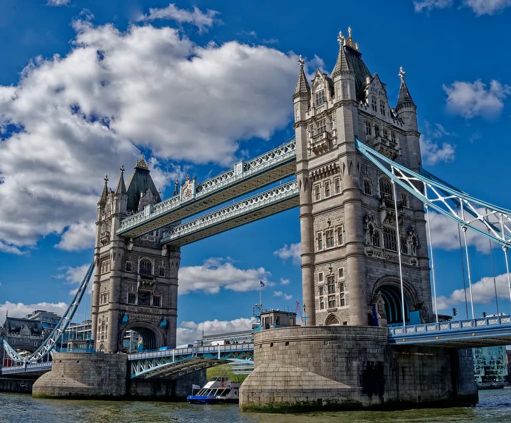 Tower Bridge London Photograph — Sunlit Towers Over the Thames