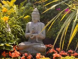 Buddha in Blooming Garden