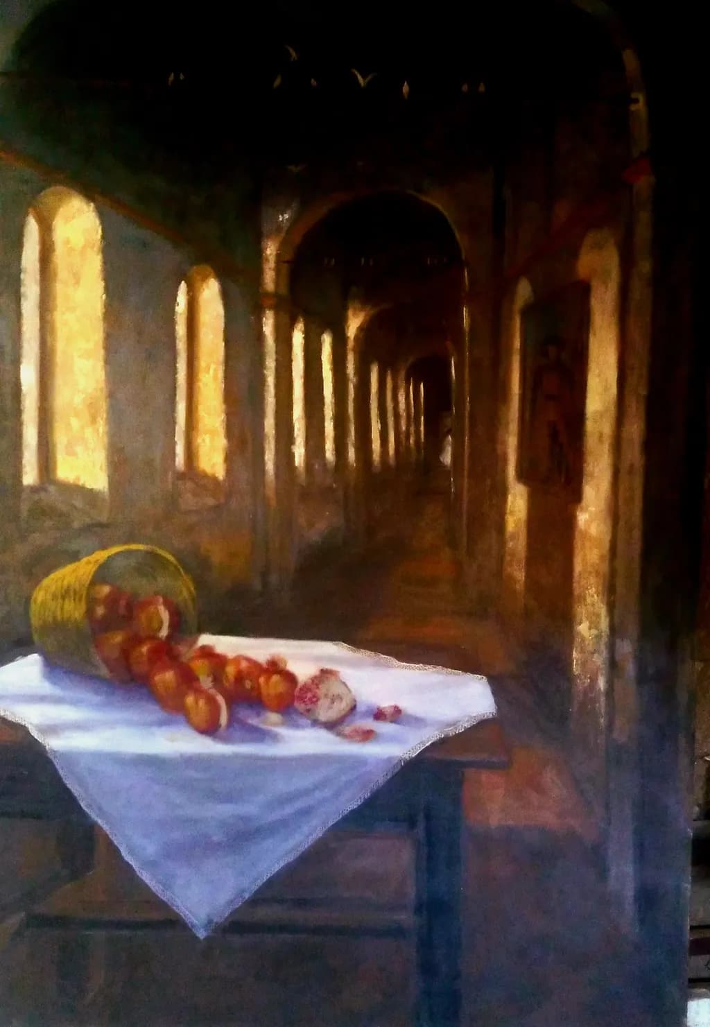 Spilled Fruit in Hallway