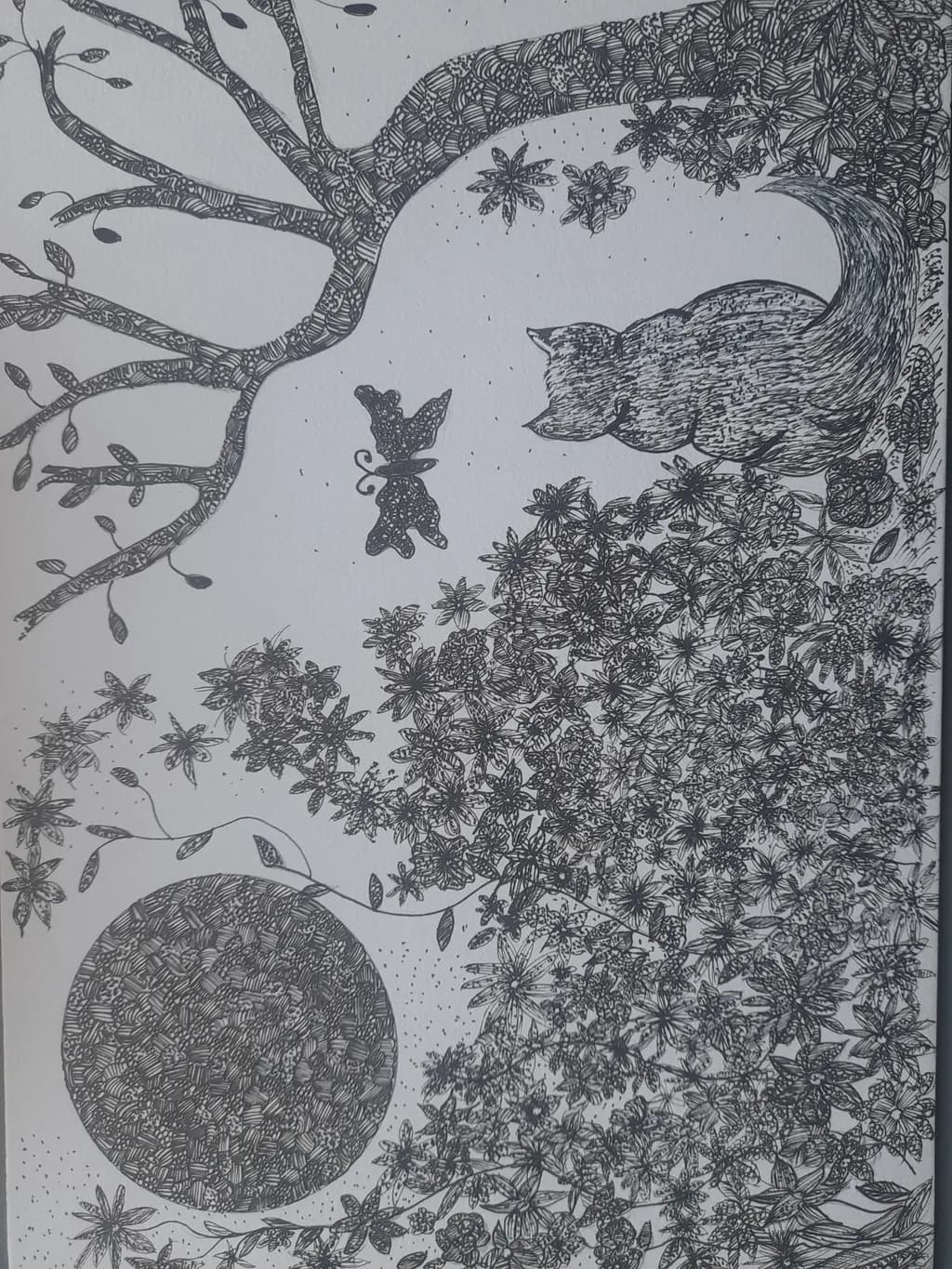Cat and Butterfly Garden