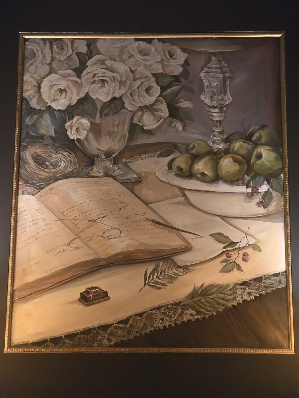 Still Life with Roses and Pears