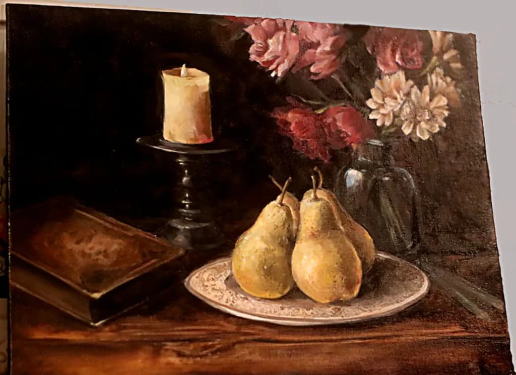 Pears by Candlelight