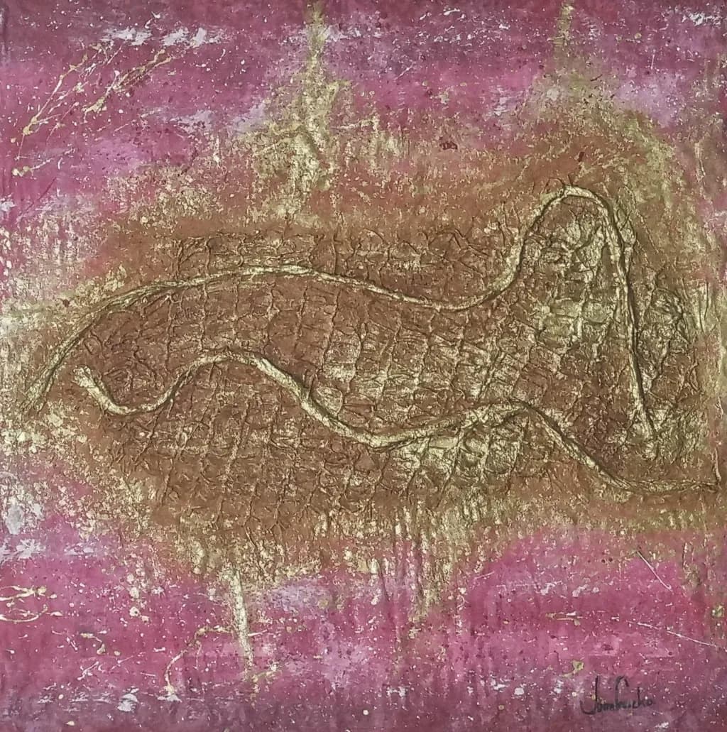 Textured Dog Silhouette
