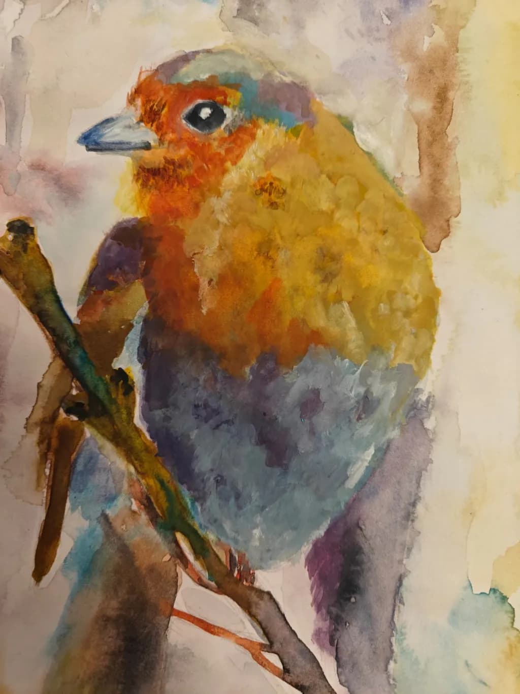 Colorful Bird on Branch