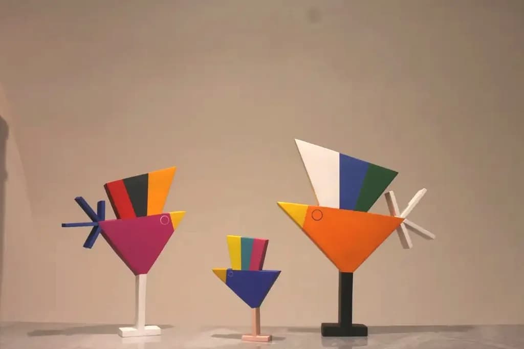 Colorful Geometric Birds