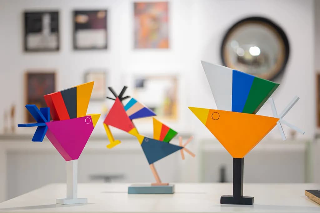 Geometric Bird Trio