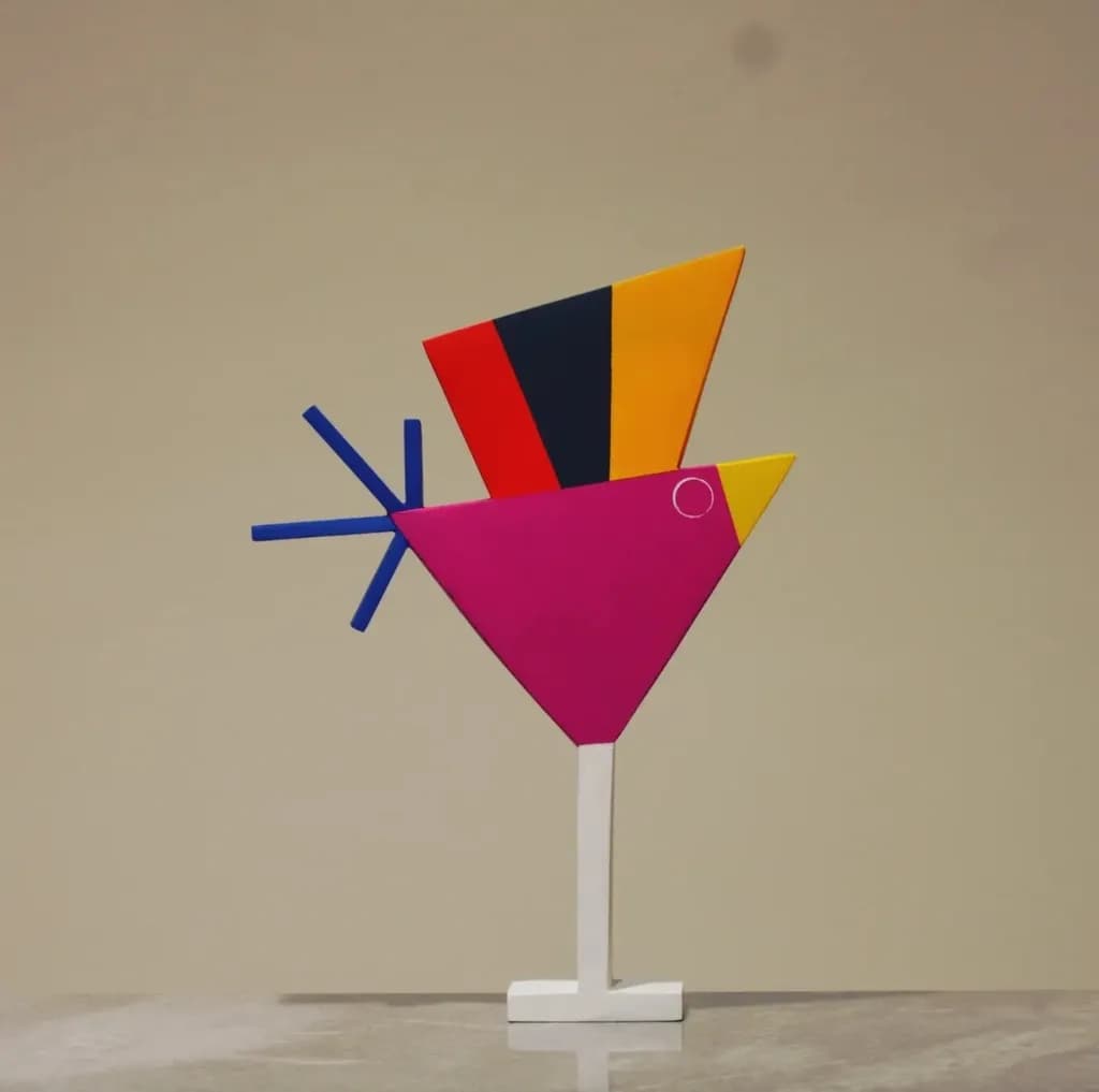 Geometric Bird Sculpture