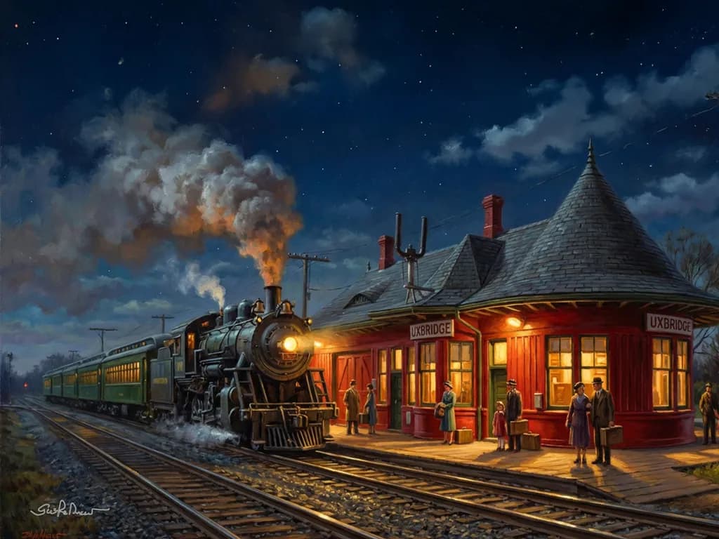 Night Train Station
