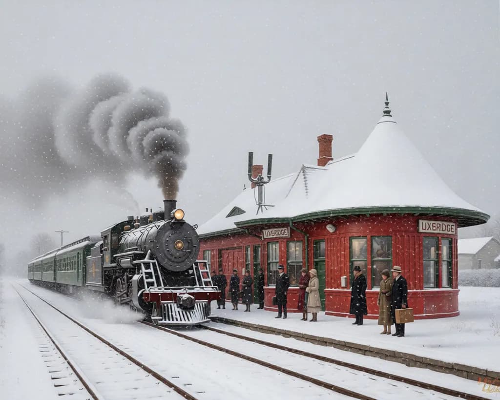 Toronto Train Winter Arrival