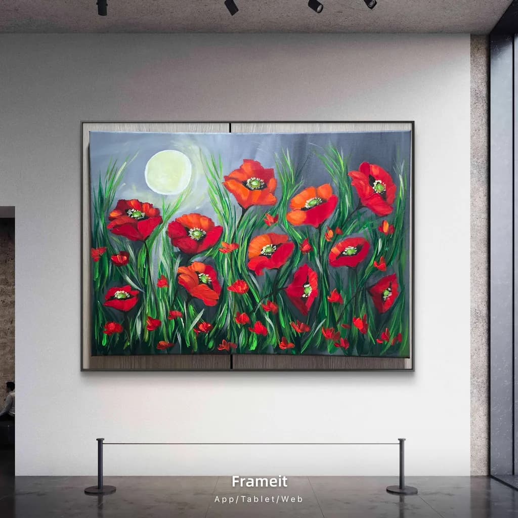Moonlit Poppies