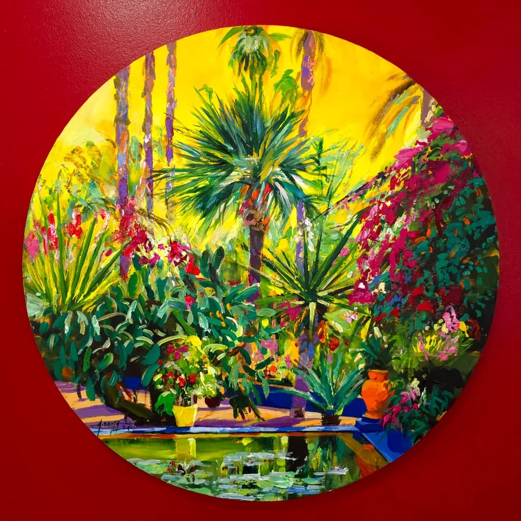 Tropical Garden Reflection