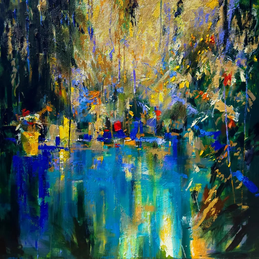 Reflective Forest Pool
