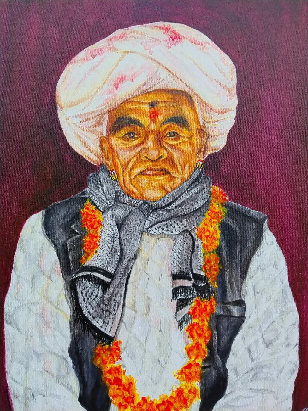 Elder in Garland and Turban