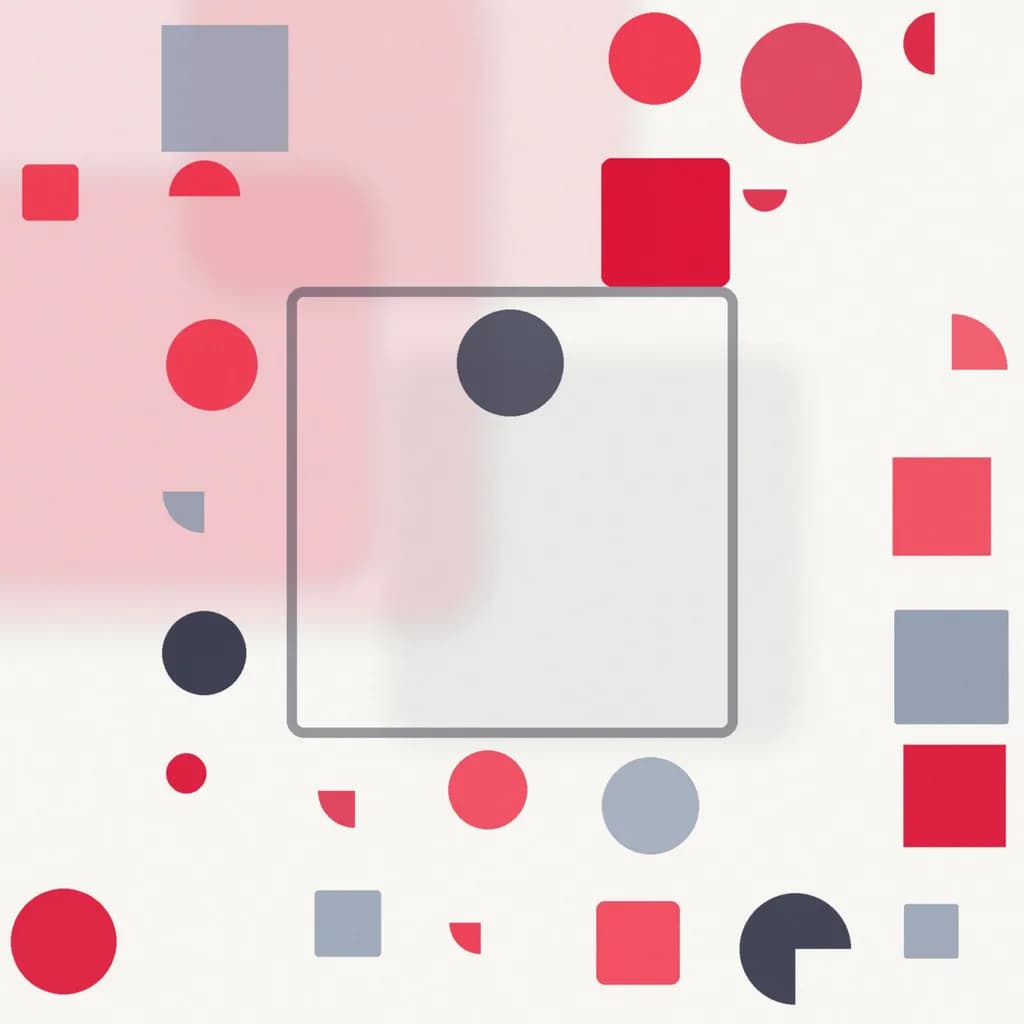 Red Geometry Balance