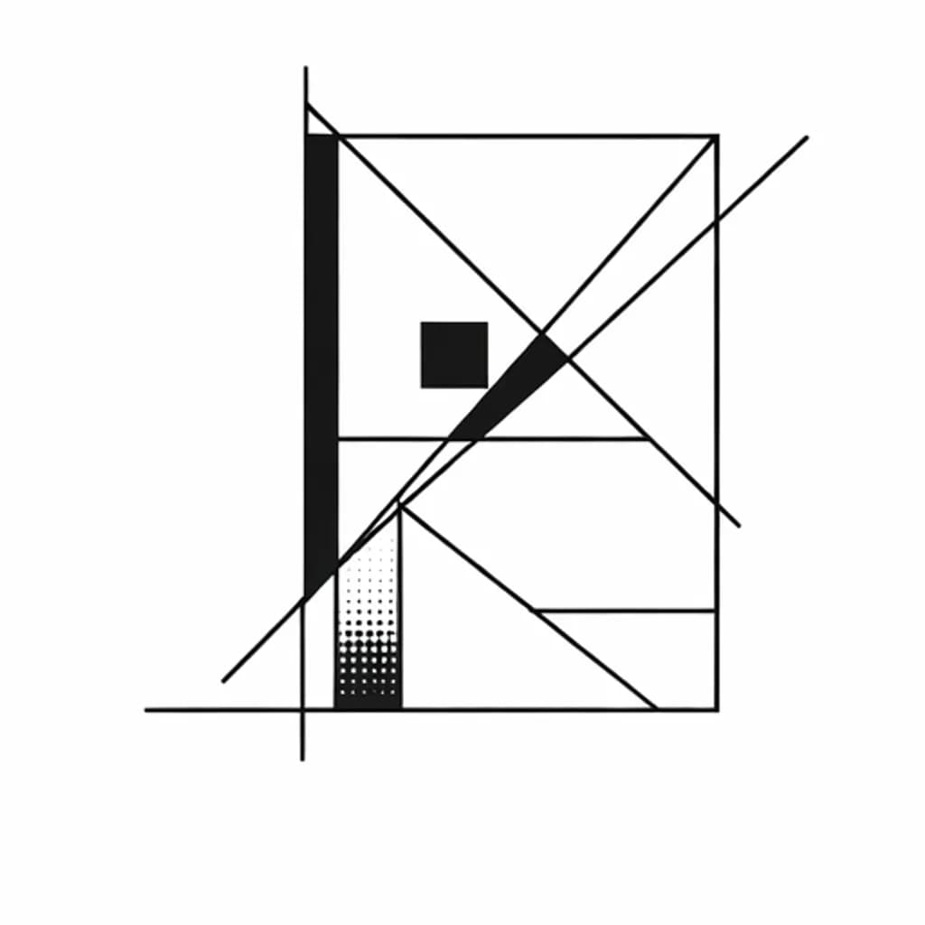 Abstract Letter V