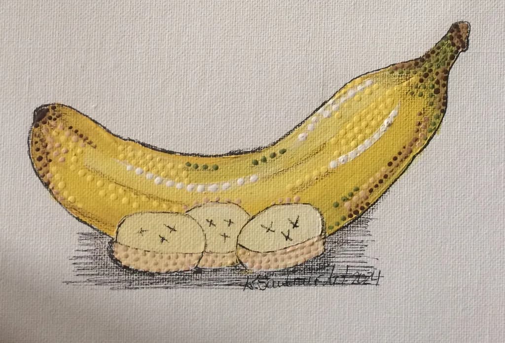 Textured Banana Slices