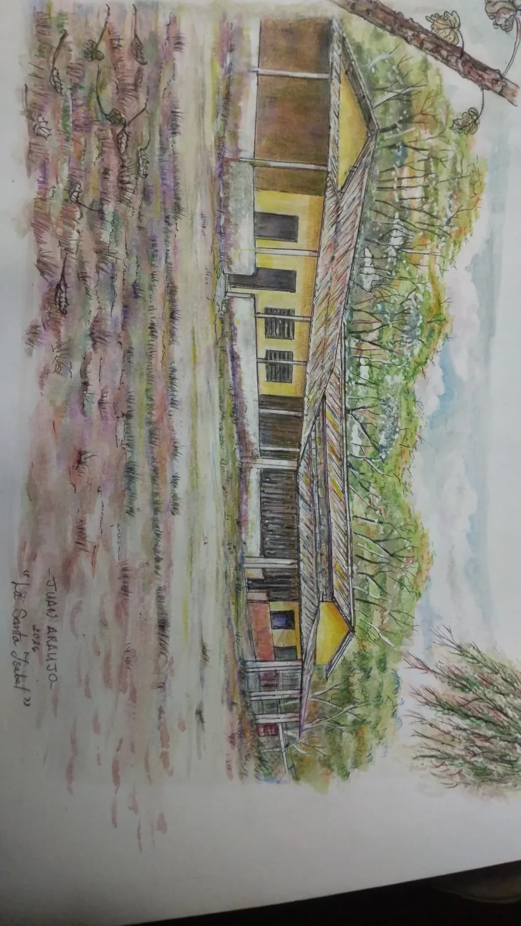 Rustic Yellow Cottage