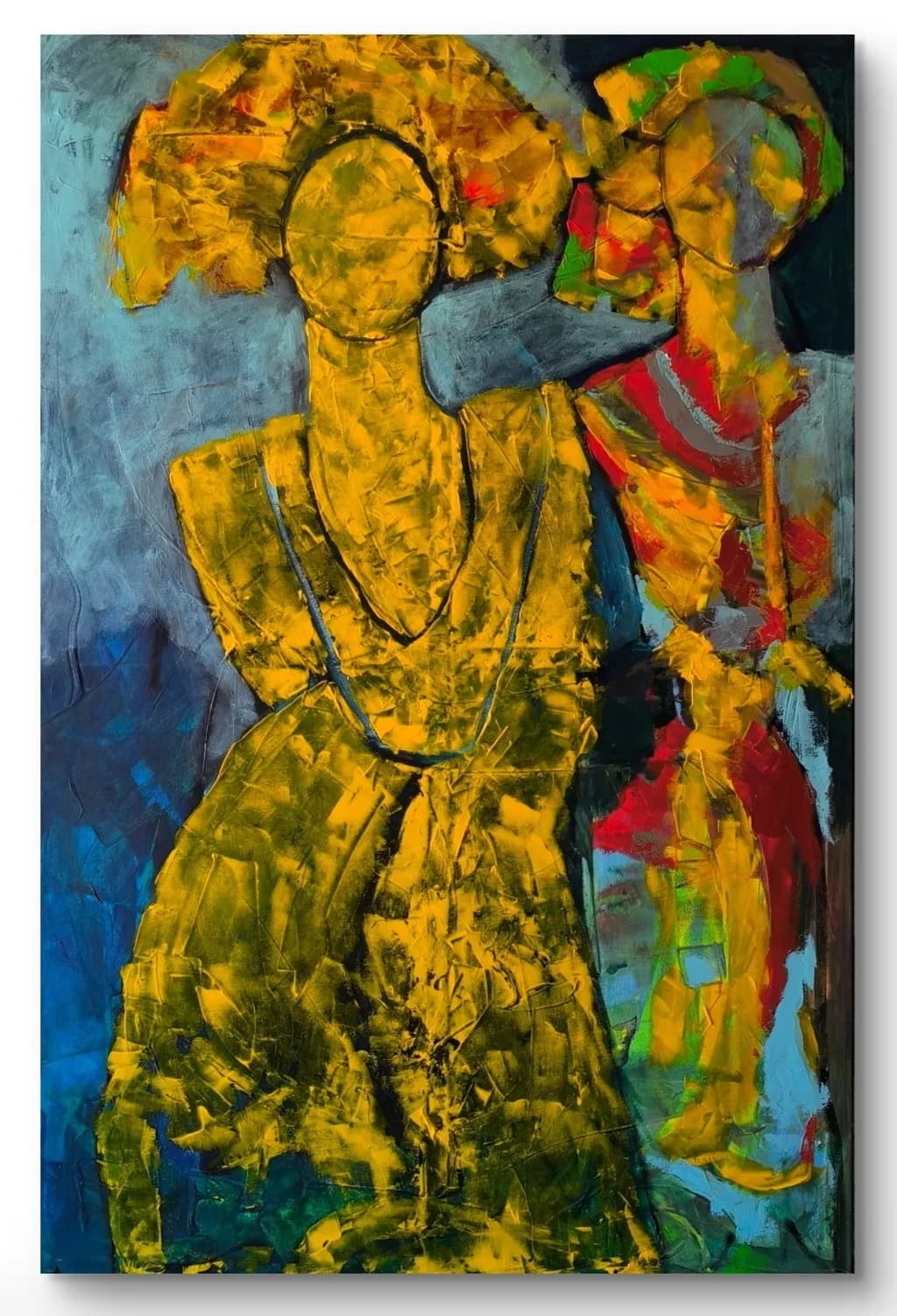Abstract Figures in Yellow