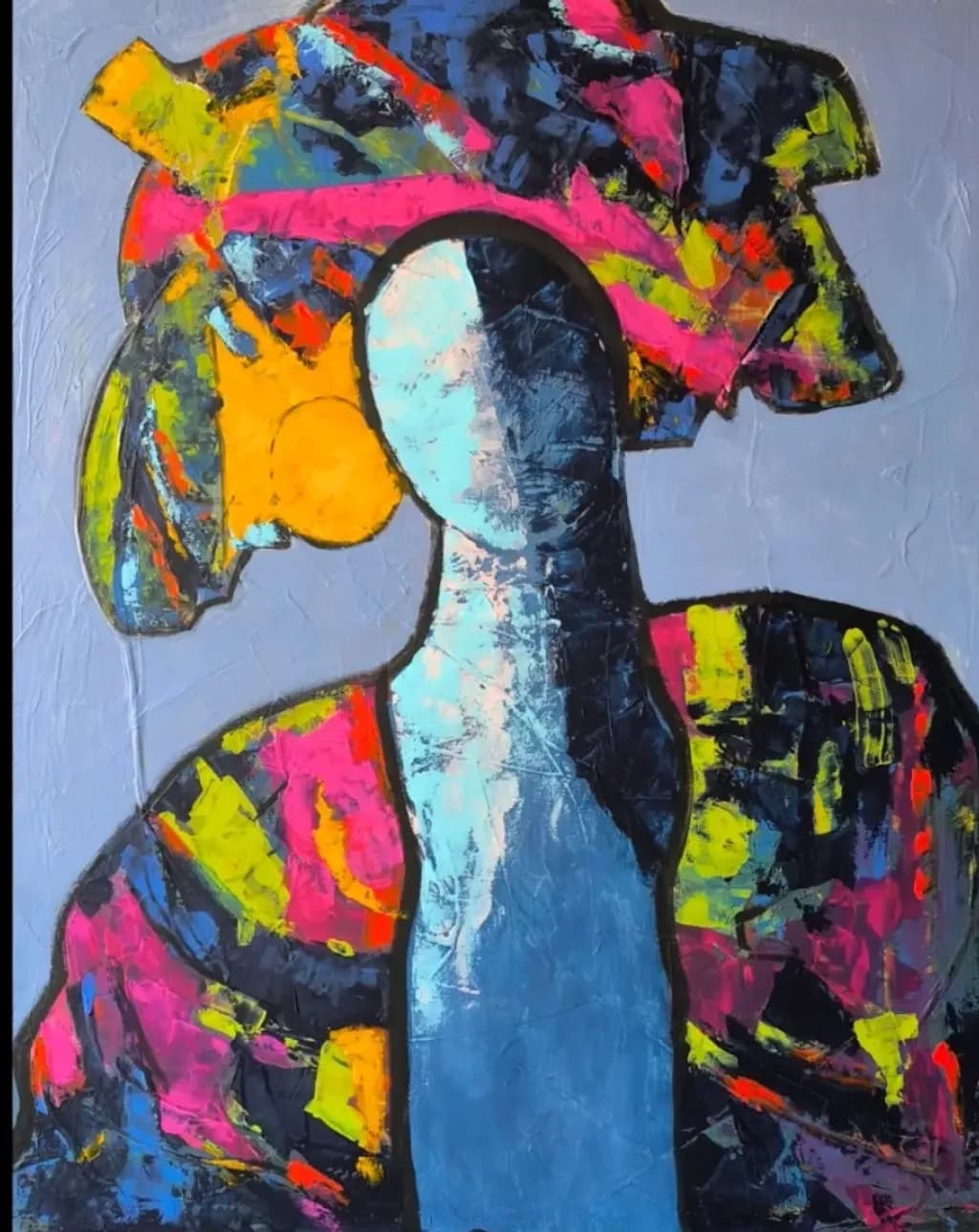 Abstract Woman with Headwrap