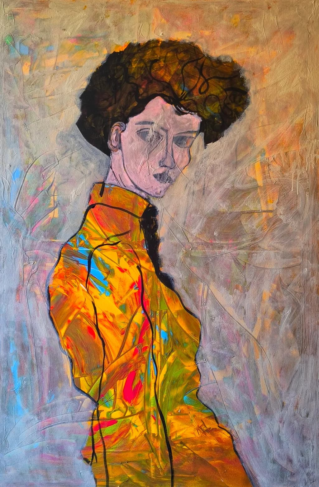 Colorful Portrait Silhouette