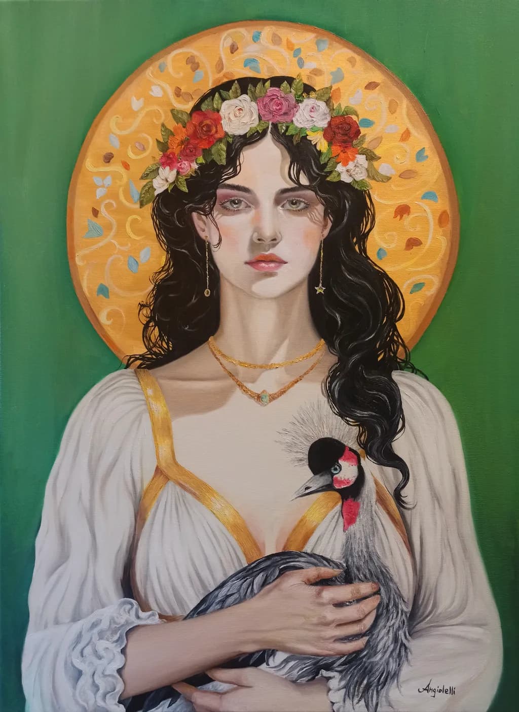 Portrait with Bird