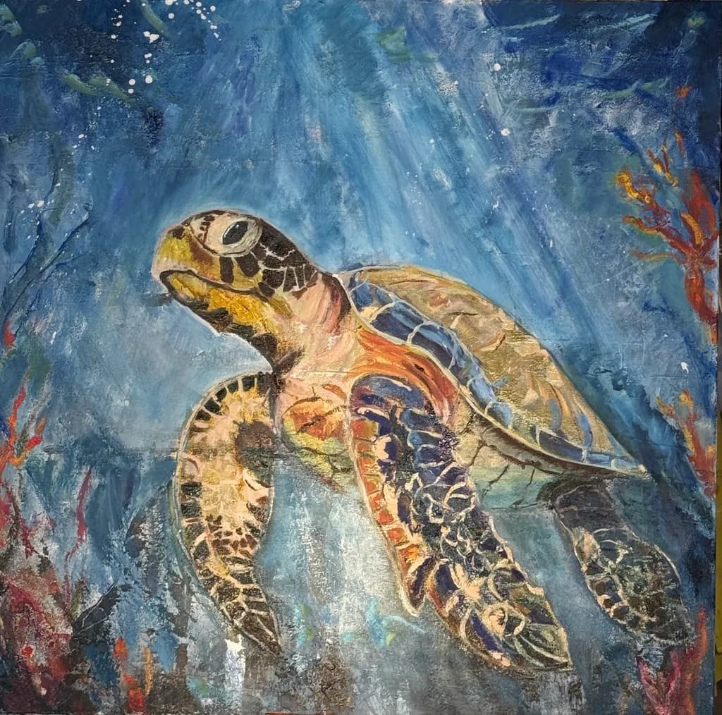 Sunlit Turtle Drift