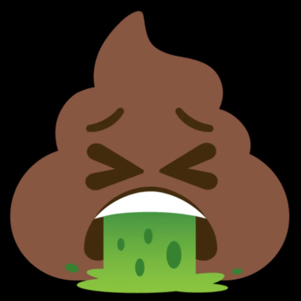 Sick Poop Emoji