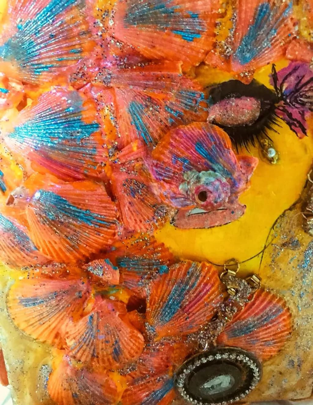 Shell Mosaic Portrait