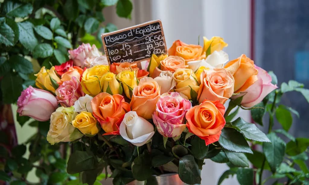 Rainbow Rose Bouquet