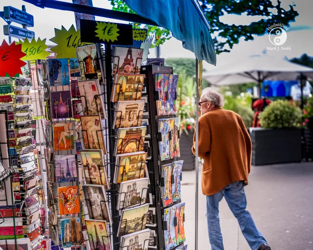 Paris Postcard Stand