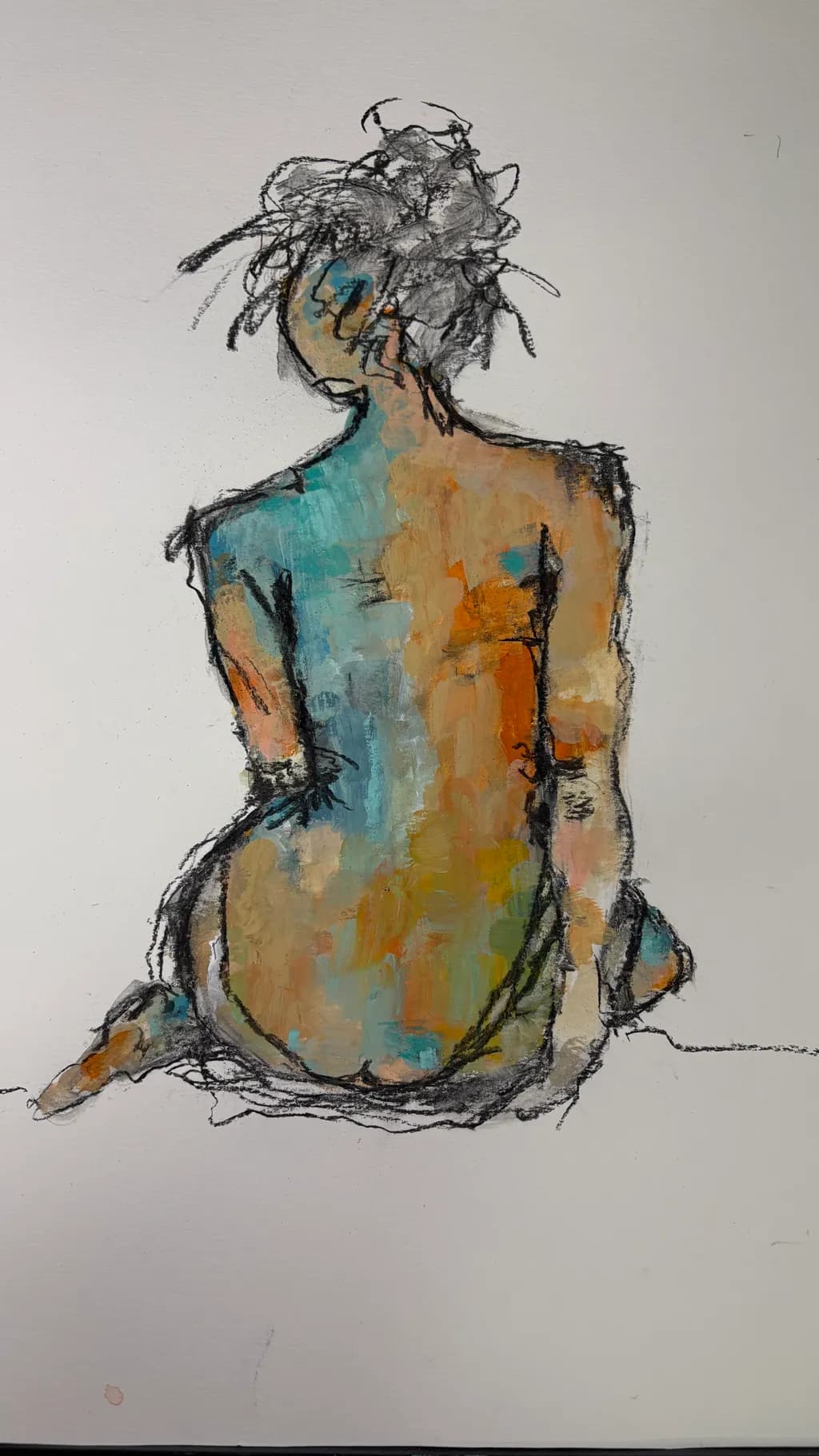 Seated Figure Abstract