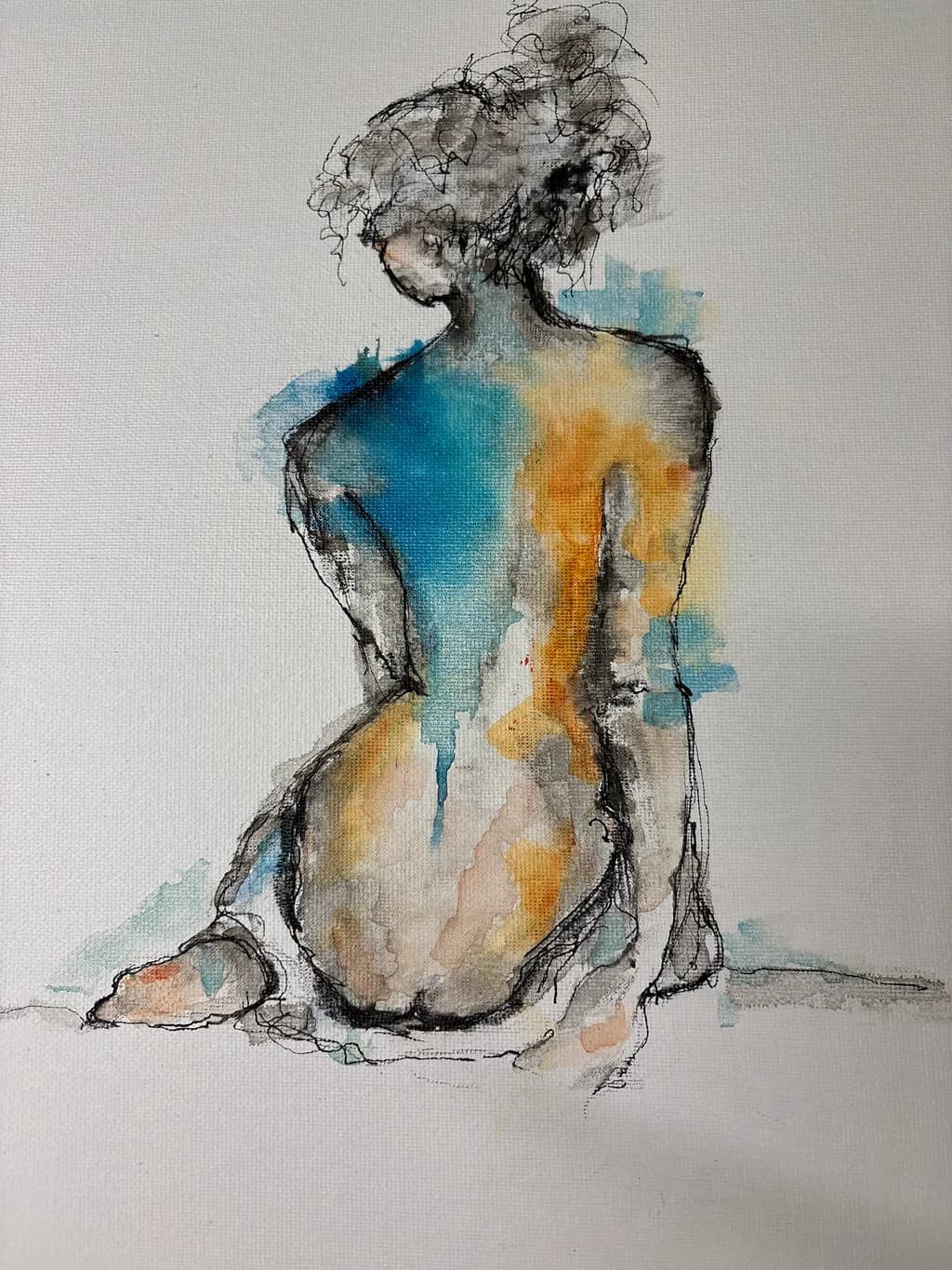 Seated Nude Back