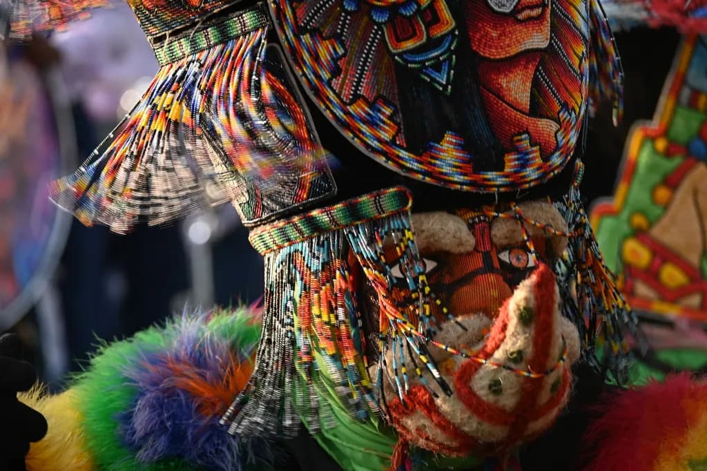 Colorful Beaded Mask