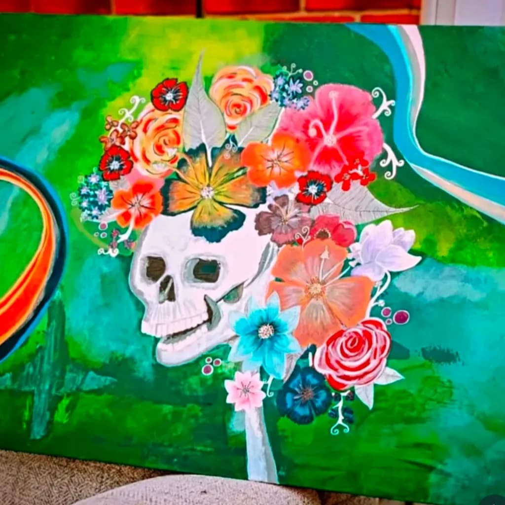 Floral Skull Bloom