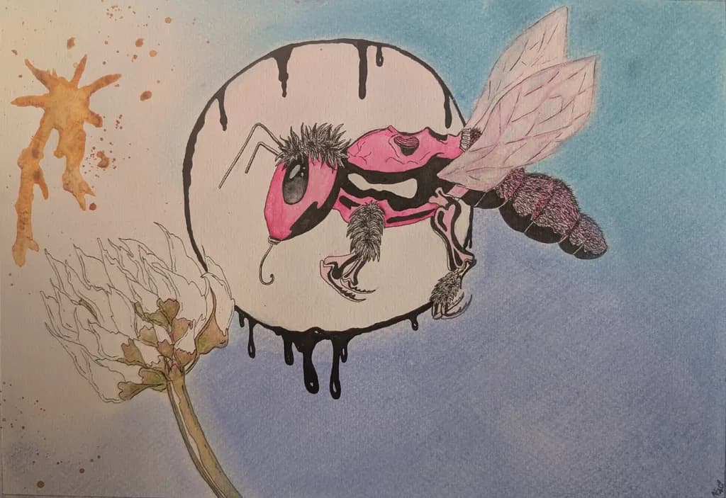 Ink-Stained Pollinator