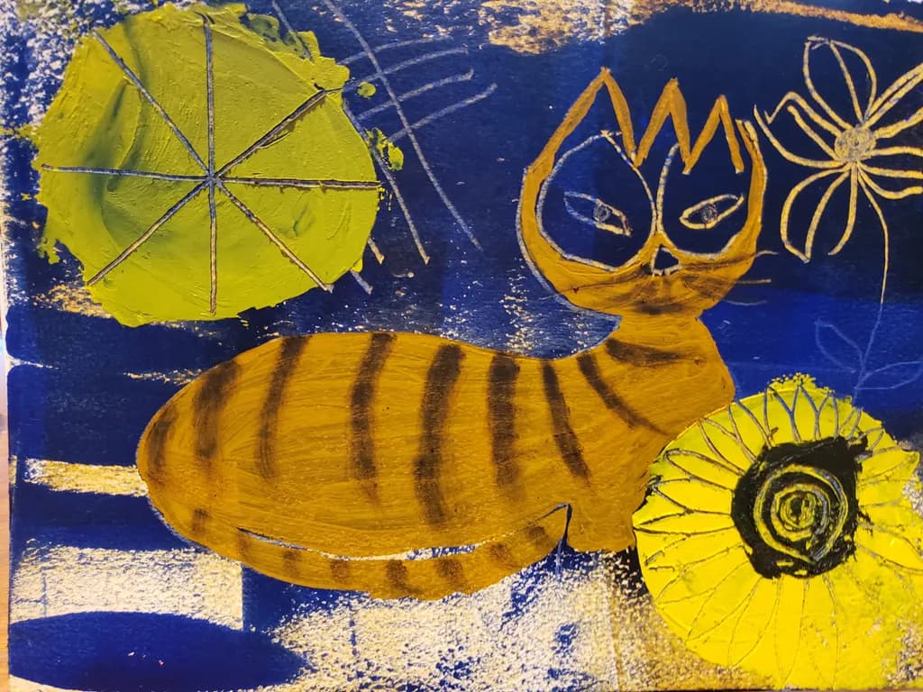 Striped Cat Reverie