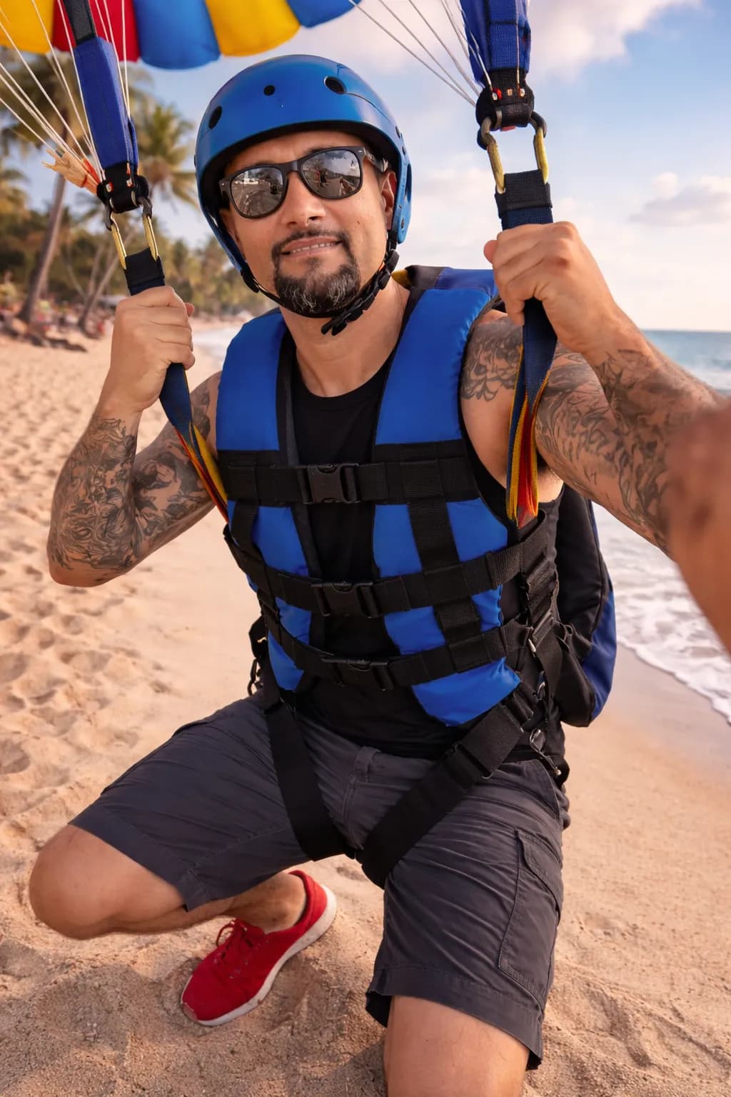 Beach Paraglider Prep