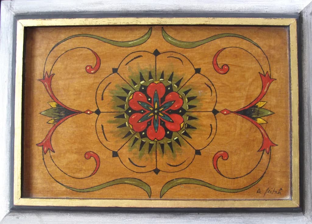Folk Floral Emblem
