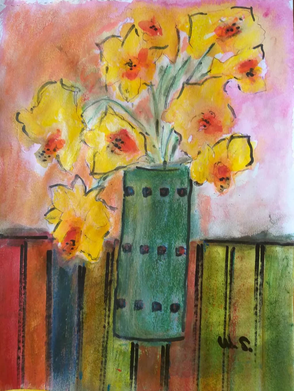 Daffodils in Vase