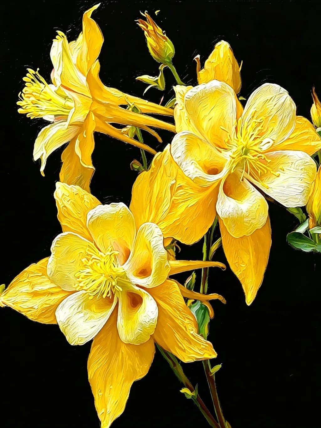 Golden Columbine Burst