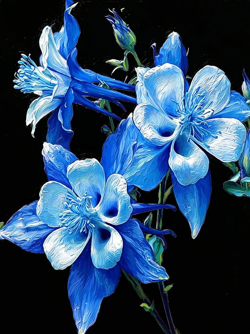 Blue Columbine Bloom